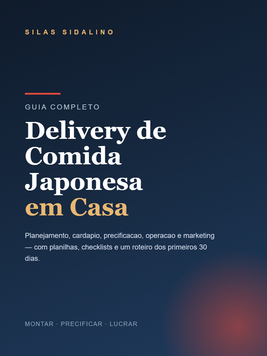Capa do guia Delivery de Comida Japonesa em Casa